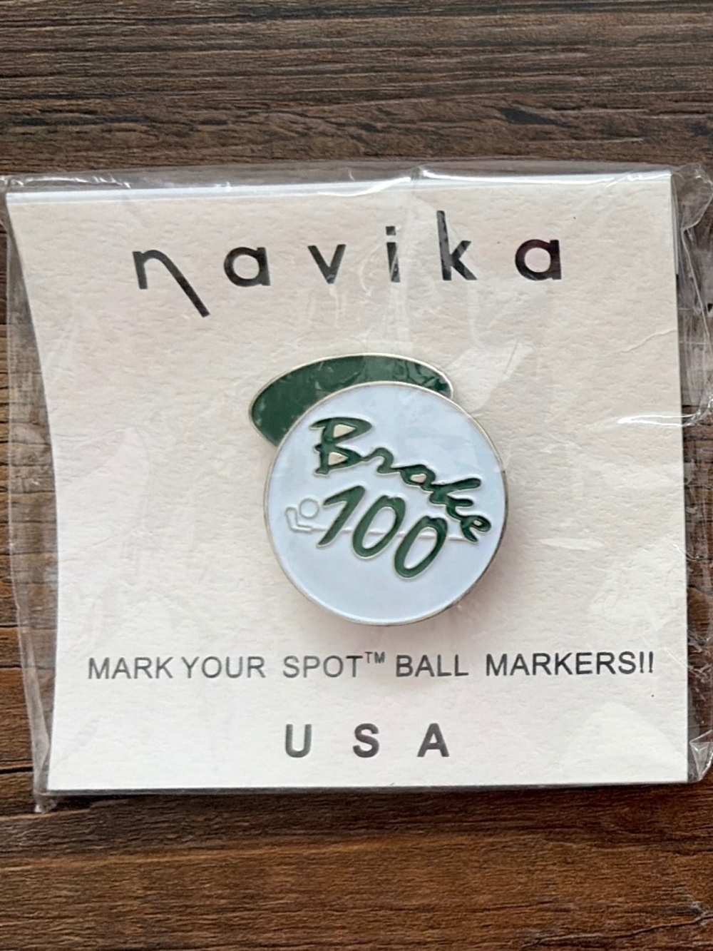 Navika Golf Ball Markers with Magnetic Hat Clips Set of 2.